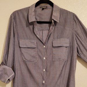 Express Striped Portofino Button Down Shirt